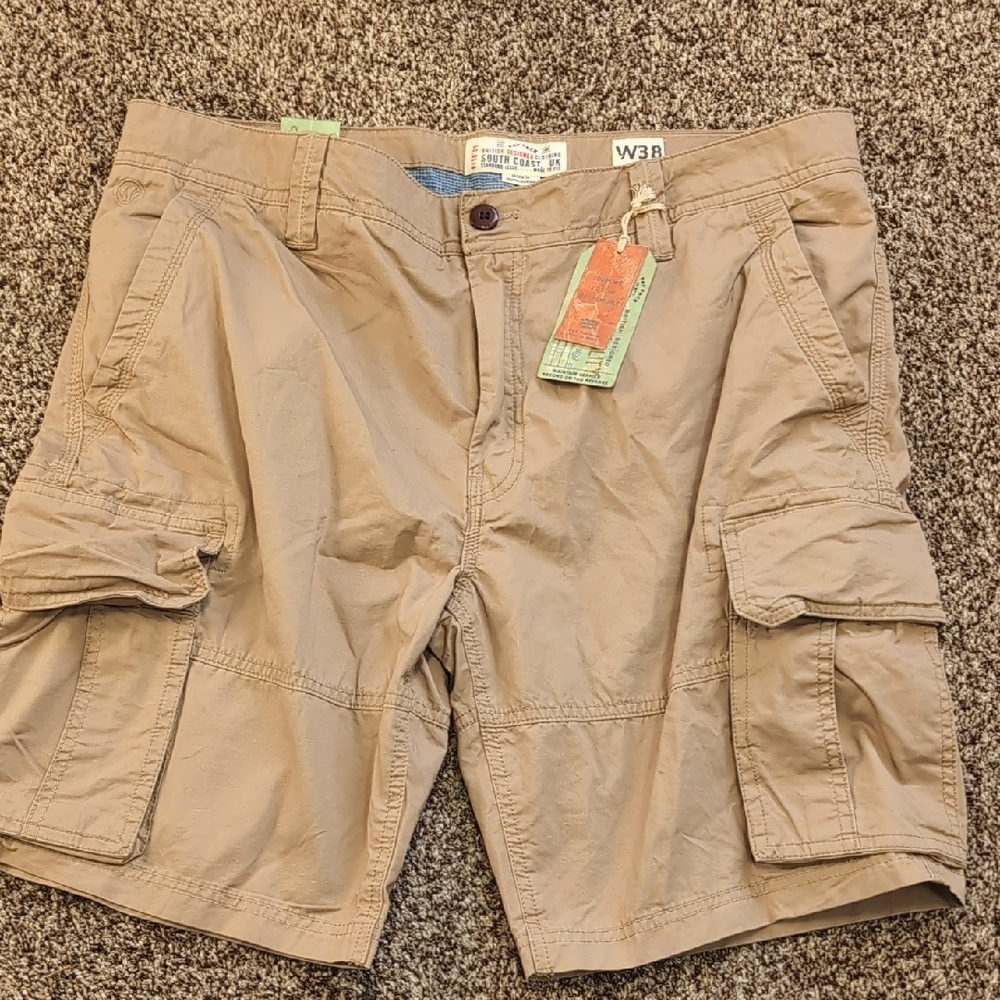 Fat Face Men's Tan Cargo Shorts NEW Size 38